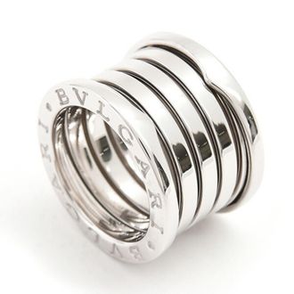 Bulgari White Gold White Gold (18K) Band Ring (Pre-Owned)