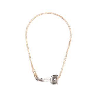 Maison Margiela Key-pendant Curb-chain Necklace