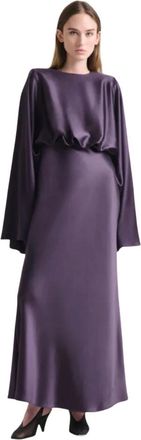 Altuzarra Evinka Silk Maxi Dress - Dames - Avondkleed - Paars - 3XS - Satijn - Kleedjes