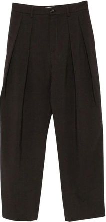 Barena Pad 5751 Pantalones Anchos - Trousers - Mujer - Marr&oacute;n - S