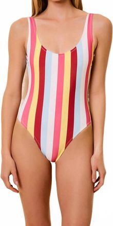 Solid & Striped Anne-Marie One Piece Swimsuit In Symi Stripe