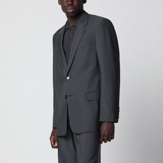 Valentino Giacca monopetto in lana e mohair nera
