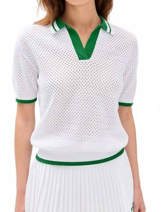 Beach Riot Giana Top In Courtside White