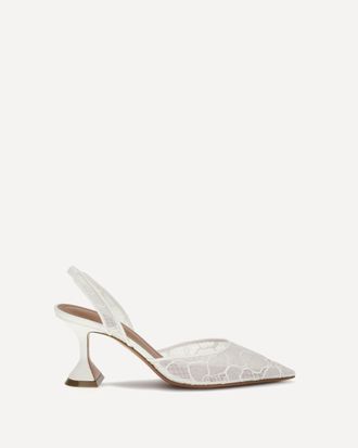Amina Muaddi D&eacute;collet&eacute; Holli Lace Woman 37