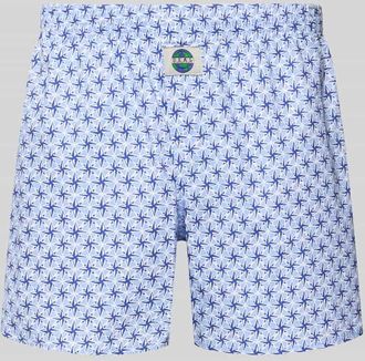 Deal Boxershorts aus reiner Baumwolle Modell Stern in Marine, Gr&ouml;&szlig;e XXL