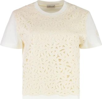 Moncler T-Shirts - Dames - T-shirts - Beige - M - Tops