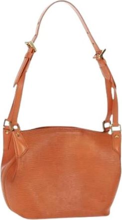 Louis Vuitton Pre-owned leren schoudertas - Dames - Vintage Schoudertas - Oranje - ONE Size - Leer - Vintage