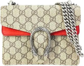 Gucci Pre-owned Mini Bags, female, Beige, Size: ONE SIZE Pre-owned Fabric gucci-bags