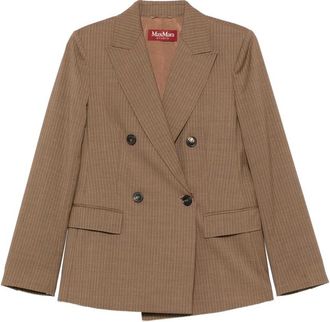Max Mara Pinstripe Double-breasted Blazer