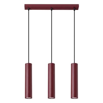Sollux Lighting L&aacute;mpara colgantes borgo&ntilde;a acero alt. 90 cm