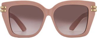 Dior CDIOR S1F Brown Gradient Square Ladies Sunglasses CD40149F 72F 56