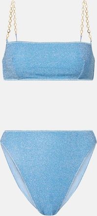 Oséree Oséree Bikini Lumière O Chain in lamé