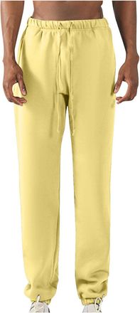 Generic Tracksuit Bottoms Men UK Casual Stretch Fleece Jogger Elastic Waisted Drawstring Athletic Active Sweatpants Solid Trousers Loose Fit Workout Walking J