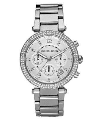 Michael Kors Womens Ladies Parker Watch MK5353 - Silver Metal - One Size