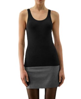 LilySilk Basic Silk Tank Top in Black at Nordstrom, Size Medium