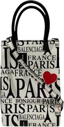 Balenciaga Pre-owned Vintage Mini Bag - Dames - Vintage Mini Tas - Wit - ONE Size - Leer - Vintage
