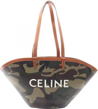 Celine Pre-owned Couffin PVC Gecoat Canvas Leren Schoudertas - Dames - Vintage Shopper - Veelkleurig - ONE Size - Leer - Vintage