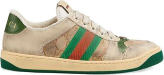 Gucci Beige Sneakers met 1-2 inch hak - Dames - Sneakers - Veelkleurig - 37 EU - Schoenen