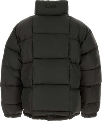 VETEMENTS Mens Puffer Down Jacket Black Polyester
