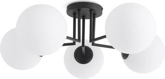 La Redoute Interieurs Plafondlamp in metaal en opaline glas, Atea