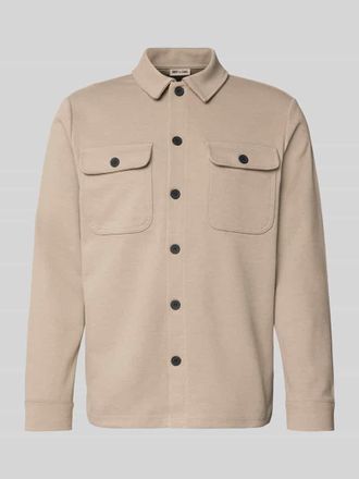 Only & Sons Freizeithemd mit Knopfleiste Modell NEWKODYL in Khaki Melange, Gr&ouml;&szlig;e XXL
