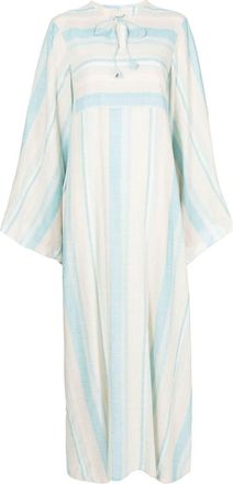 Bambah striped maxi shirt dress - women - Cotton/Viscose - One Size - Blue