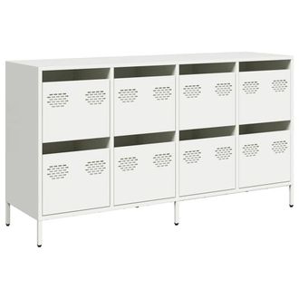 Berkfield Home Sideboard White 135x39x73.5 cm Cold-rolled Steel