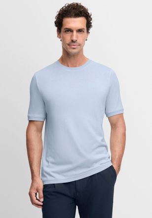Cinque T-Shirt CINQUE CIBADI, Herren, Gr. XL, hellblau, Jersey, Obermaterial: 100% Baumwolle, unifarben, regular fit normal, Rundhals, abgesteppte Kante, Shi