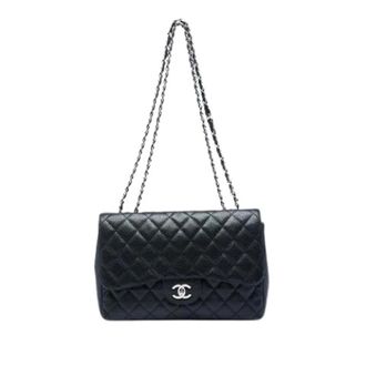 Chanel Pre-owned Classic Jumbo Single Flap - Dames - Pre-owned - Zwart - Maat: ONE Size Leer