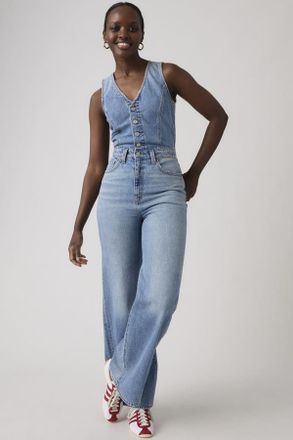Levi's Mono Lightweight de pierna ancha en denim - Mujer - 23 - Azul / Own It Jumpsuit