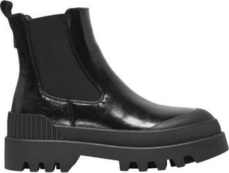 Only ONLBUZZ chunky lak chelsea boots zwart