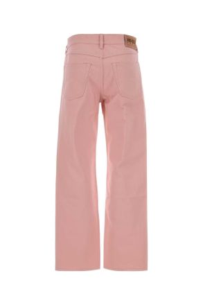 Kenzo Womens Pink Denim Jeans Flamingopink Exterior: Cotton