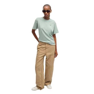 HUGO BOSS Hugo Hacarpe cargo-broek met rechte pijpen voor dames (Beige)