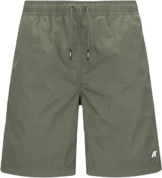 K-Way Lenon Long Boxer - Heren - Strandmode - Groen - 3XL - Polyester - Badmode