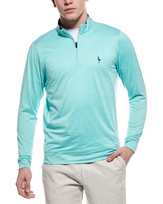 Tailorbyrd Tailorbyrd Melange Mesh Performance Quarter Zip Pullover