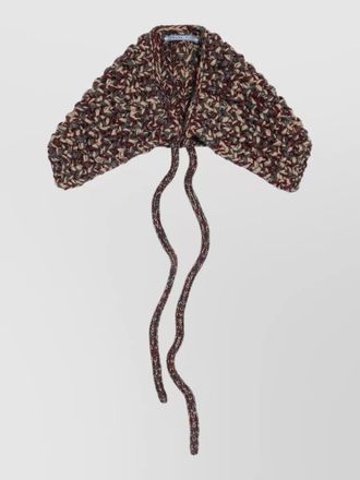 Prada chunky knit wool long winter scarf