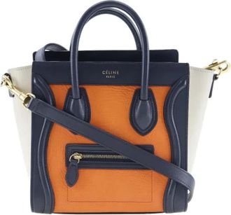 Celine Tweedehands leren handtassen - Dames - Vintage Shopper - Oranje - ONE Size - Leer - Vintage