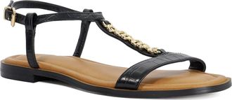 Dune London Ladies LOLLIPOPS Leather Chain Detail Open Toe Sandals Size UK 3 Casual Sandals