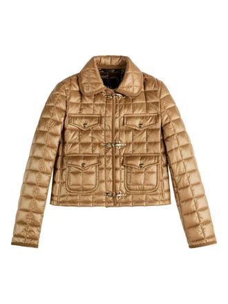 Fay quilted jacket - women - Polyamide - 42 - Brown
