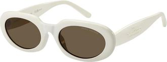 Marc Jacobs Ovale Zonnebril - unisex - Zonnebrillen - Beige - 53 MM - Accessoires