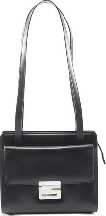Gucci 2000s logo-detail shoulder bag - Black