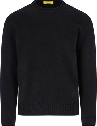 Drumohr Classic Crew Neck Lambswool Sweater with Ribbed Finishes
