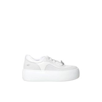 Roger Vivier Sneakers - Dames - Schoenen - Wit - Maat: 38 1/2 EU Leer