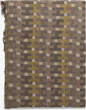 Hemisphere Schal aus Wolle und Leinen Kaila