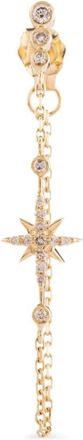 Celine Daoust 14kt yellow gold North Star diamond earring - women - 14kt Gold/White Diamond - One Size