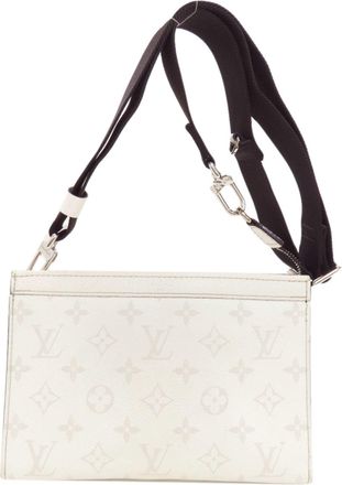 Louis Vuitton Monogram White Taigarama Shoulder Bag (Pre-Owned)