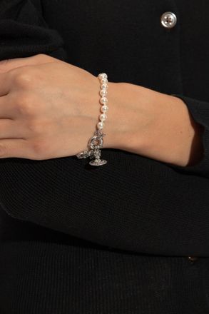 Vivienne Westwood Pearl Bracelet, Womens, Silver