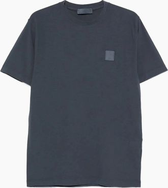 Stone Island Mens Ghost Patch Logo T-Shirt Blue - Size: 38