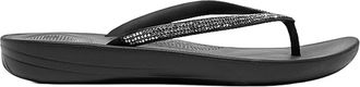 FitFlop Fitflop Womens Iqushion Sparkle Ergonomic Flip Flop