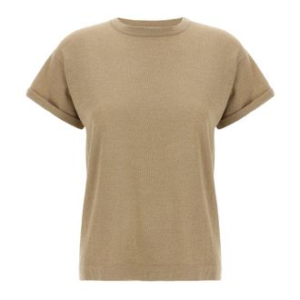 Brunello Cucinelli Mujer, Camisetas, Beige, Talla: XS